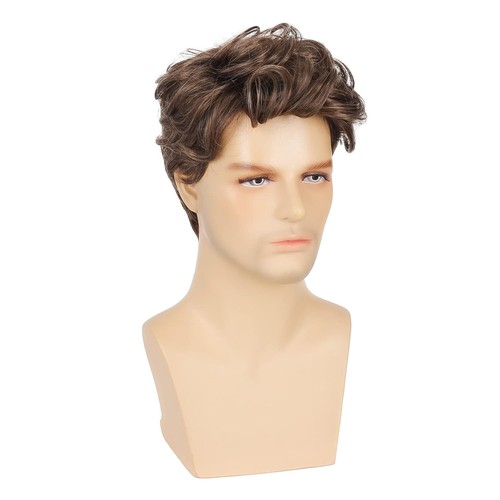 Peluca Sally'sWig 18# Marrón Masculino Cosplay Corto Anime Hombres Hombre Pelo Hombre Escenario Actor - Imagen 5 de 13