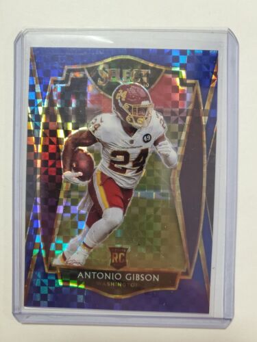 2020 Select Antonio Gibson Premier Level Blue Prizm Rookie Card RC #4/149 U259 - Picture 1 of 2