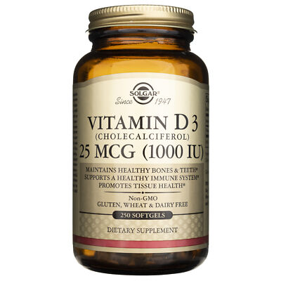 Solgar Vitamin D3 1000 IU (25 µg) 250 Kapseln