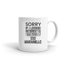 Thinking About Driving My 550 Maranello Coffee Tea Ceramic Mug Office Work Cup 