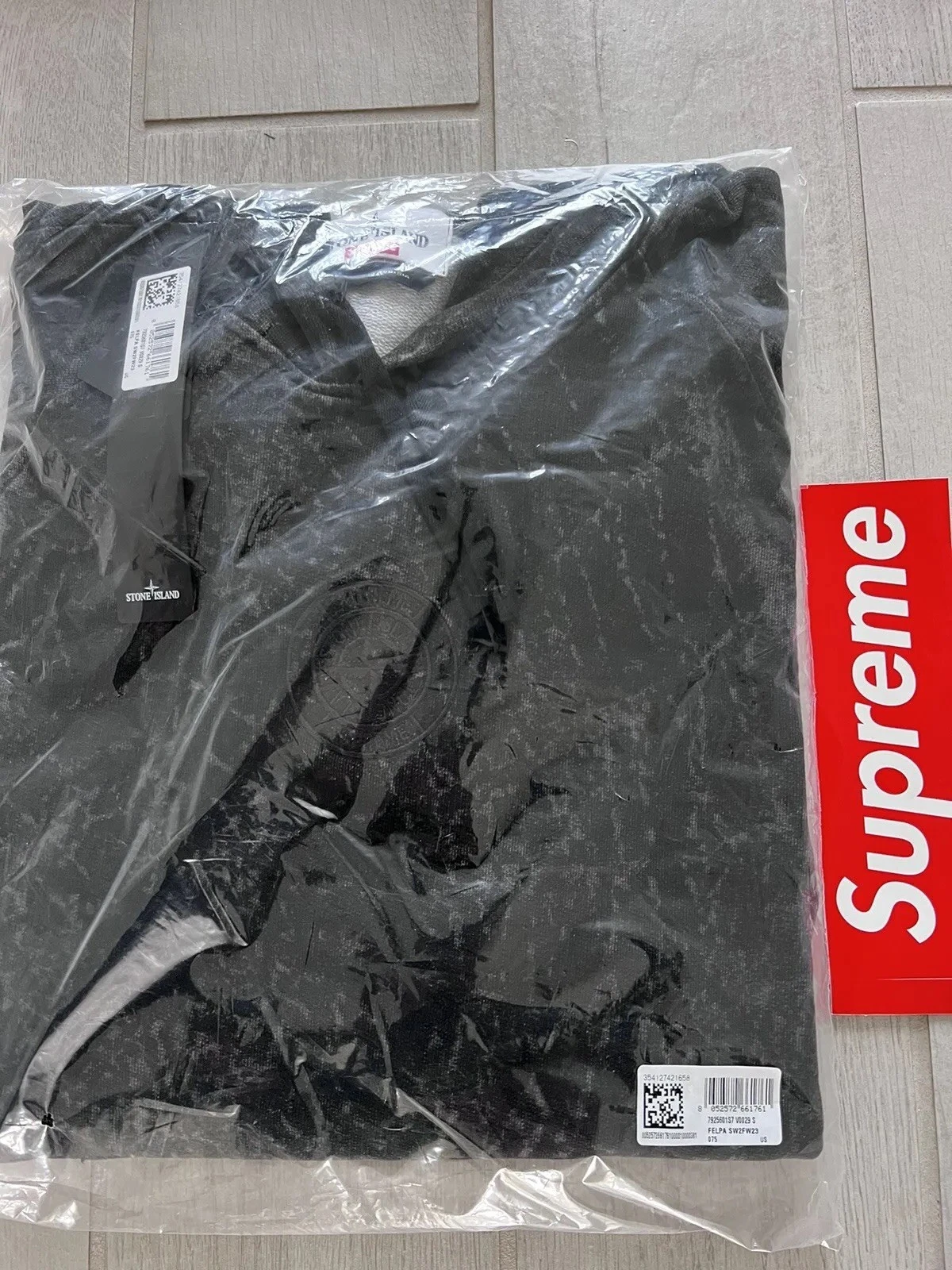 Felpa con cappuccio Supreme X Stone Island taglia S (nuova di zecca) 100% autentica