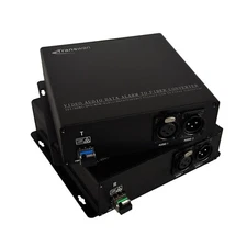 1 Ch 2 Way Line-Level Balanced XLR Audio over Optic Fiber to 20 Km, 16 bit/24bit