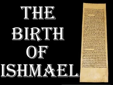 TORAH BIBLE VELLUM MANUSCRIPT FRAGMENT/LEAF 200 YRS MOROCCO "Birth of Ishmael"