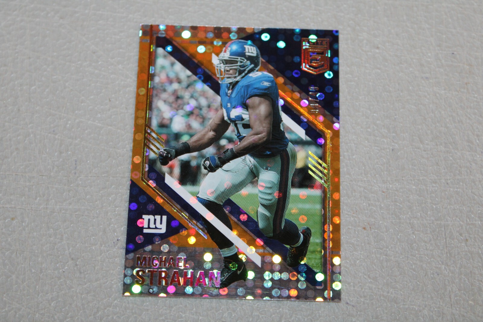 2021 Donruss Elite MICHAEL STRAHAN #35  ORANGE LIMITED EDITION #10/49 
