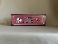 NFL Arizona Cardinals Decorative &ldquo;Ticket Sign&rdquo; Wall Hanging, 11&rdquo; X 3 1/2&rdquo;, New!