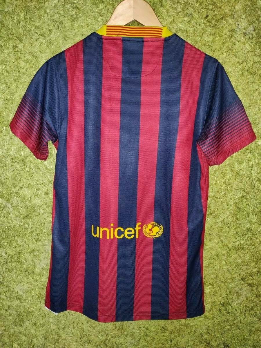 BARCELONA SPAIN 2013 2014 HOME FOOTBALL SOCCER SHIRT JERSEY BARCELONA SPAIN 2013 2014 HOME FOOTBALL SOCCER SHIRT JERSEY