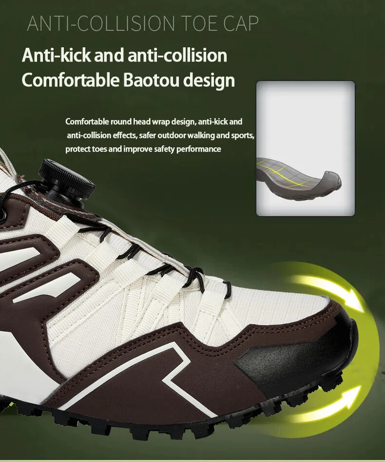 Lace-up Sneakers For Men Casual Breathable Outdoor Hiking Running Sports Shoes main image 1