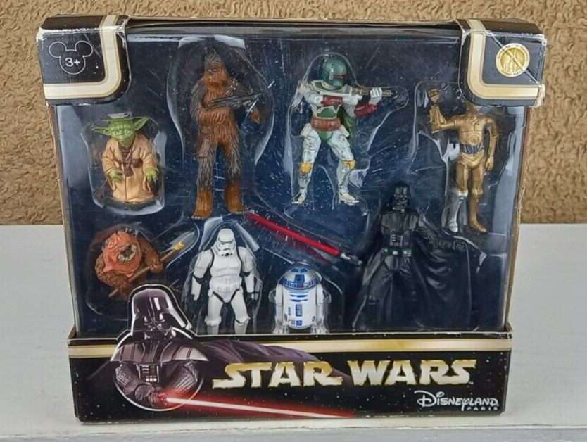 Star Wars 8 FIGURE SET Disney Star Tours Disneyland Paris PVC