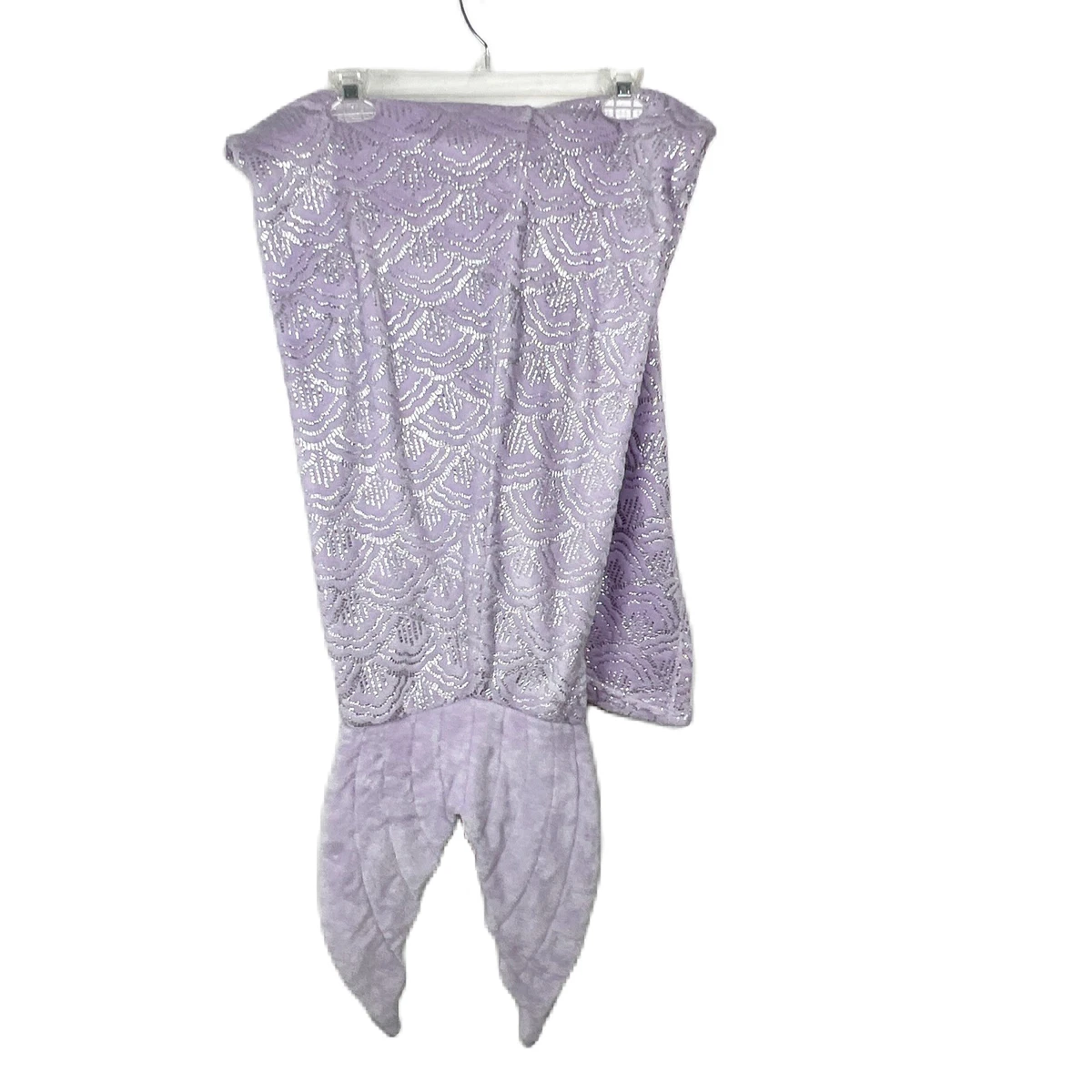 Pillowfort Mermaid Tail Blanket Purple Silver Shiny Fleece Pillow Fort Target