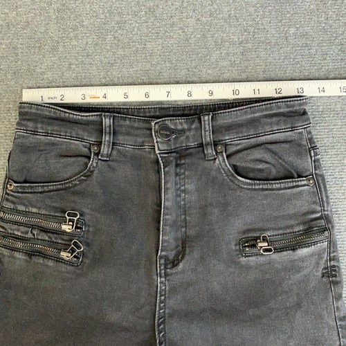 Pantalones de mezclilla elásticos premium ajustados Mo & Co para mujer talla 26 - Imagen 6 de 15