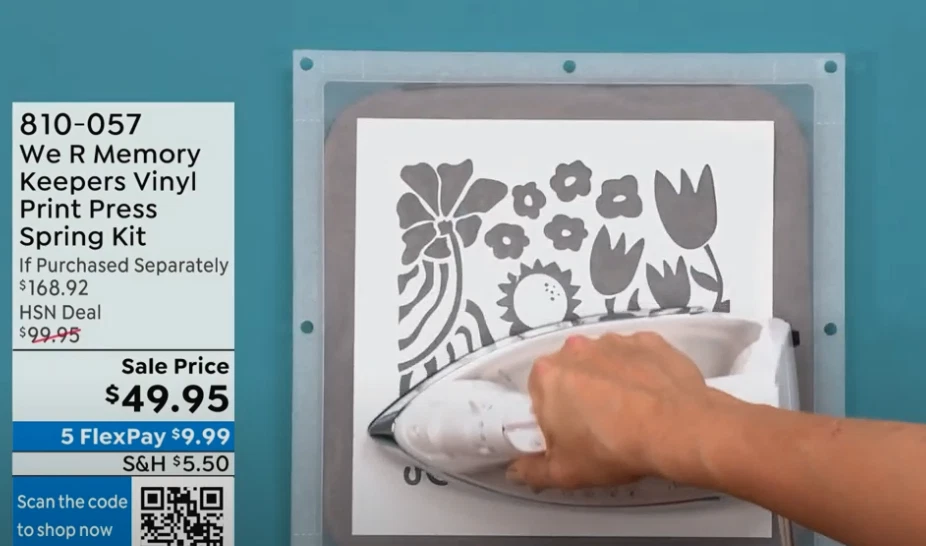 We R Memory Keepers Vinyl Print Press Kit 810057 4 Inks,3 Stencils,3 Screens - Image 4 of 4