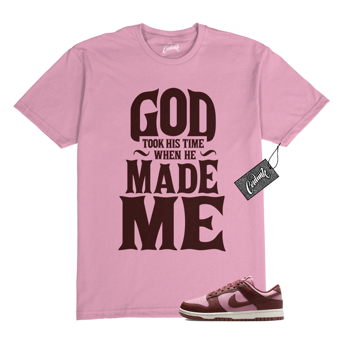 T shirt Dunk Dark Pony Elemental rosa bassa Next Nature abbinata GTHT