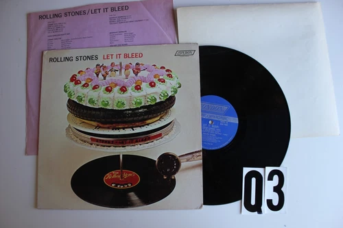Rolling Stones Let It Bleed w/ poster & inner Rock Record original vinyl album