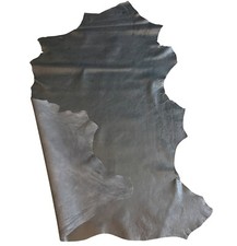 Gray Blue Lambskin Leather Hides Rustic Soft Sewing Crafting Upholstery Material