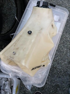 Acerbis Yamaha YZ250 Big Tank with Fuel Petcock Clear Plastic | eBay