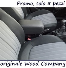 Bracciolo per FIAT EVO GRANDE PUNTO ecopelle nero REGOLABILE IN LUNGHEZZA