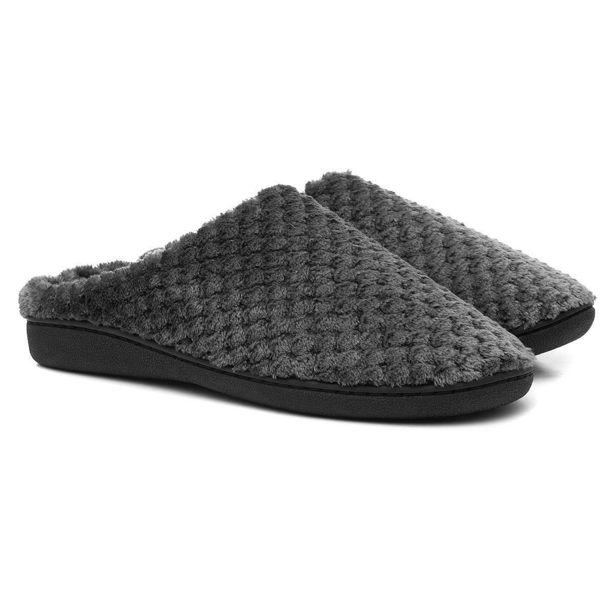 The Slipper Company Mens Slippers Grey Mule shoezone Size UK 6,7,8,9,10