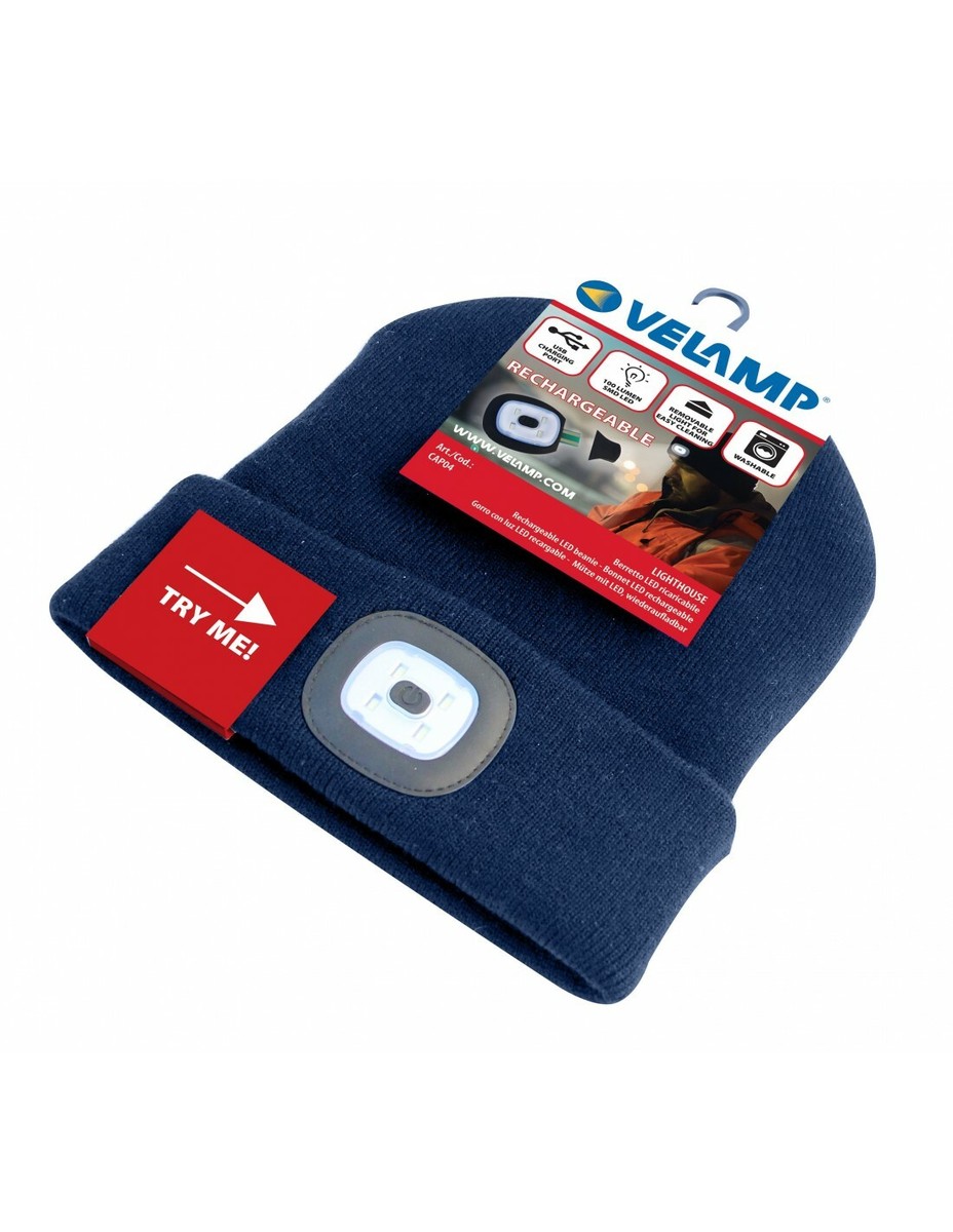 Berretto lavorato a maglia con luce LED ricaricabile USB, cappello Berretto lavorato a maglia con luce LED ricaricabile USB, cappello