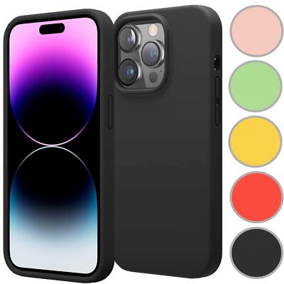 Schutzhülle Silikon Hülle für iPhone 16 Plus Pro Max Handy Tasche TPU Case Cover