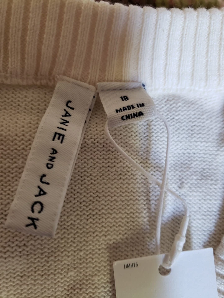 Suéter Cárdigan Janie And Jack Boy Talla 18 The Idyllwild Argyle Nuevo con Etiquetas Foto 4 de 4