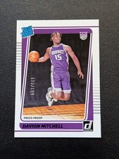 2021-22 Panini Donruss Davion Mitchell Rated Rookie Purple Press Proof /199 #205