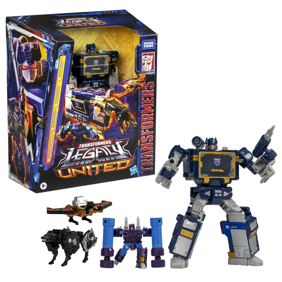 Figura de acción Transformers Legacy G1 Universe Soundwave 7 pulgadas con casete... Foto 3 de 4
