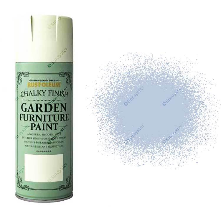 x3 Rust-Oleum Chalk Chalky Garden Furniture Spray Paint 400ml Powder Blue Matt