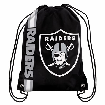 Las Vegas Raiders Back Pack/Sack Drawstring Gym Bag Sport Backpack Side Stripe