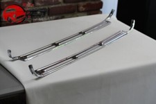 67-72 Chevy Gmc Truck Interior Door Sill Scuff Step Up Rocker Kick Plates Pair