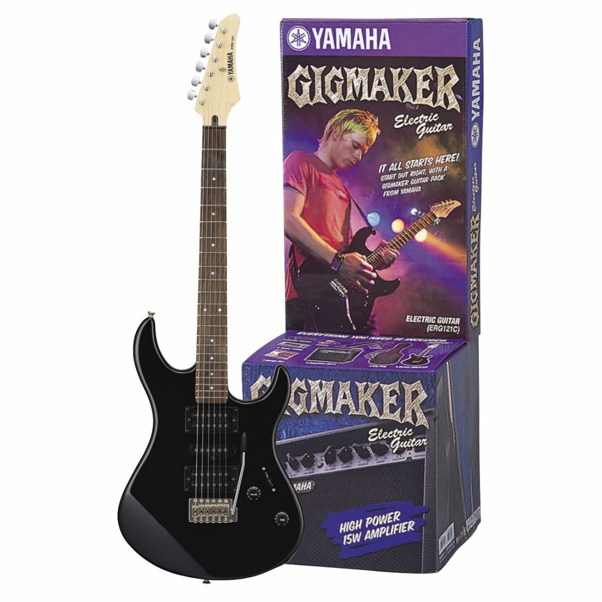 YAMAHA ERG-121GPII Electric Guitar Set In Black | eBay
