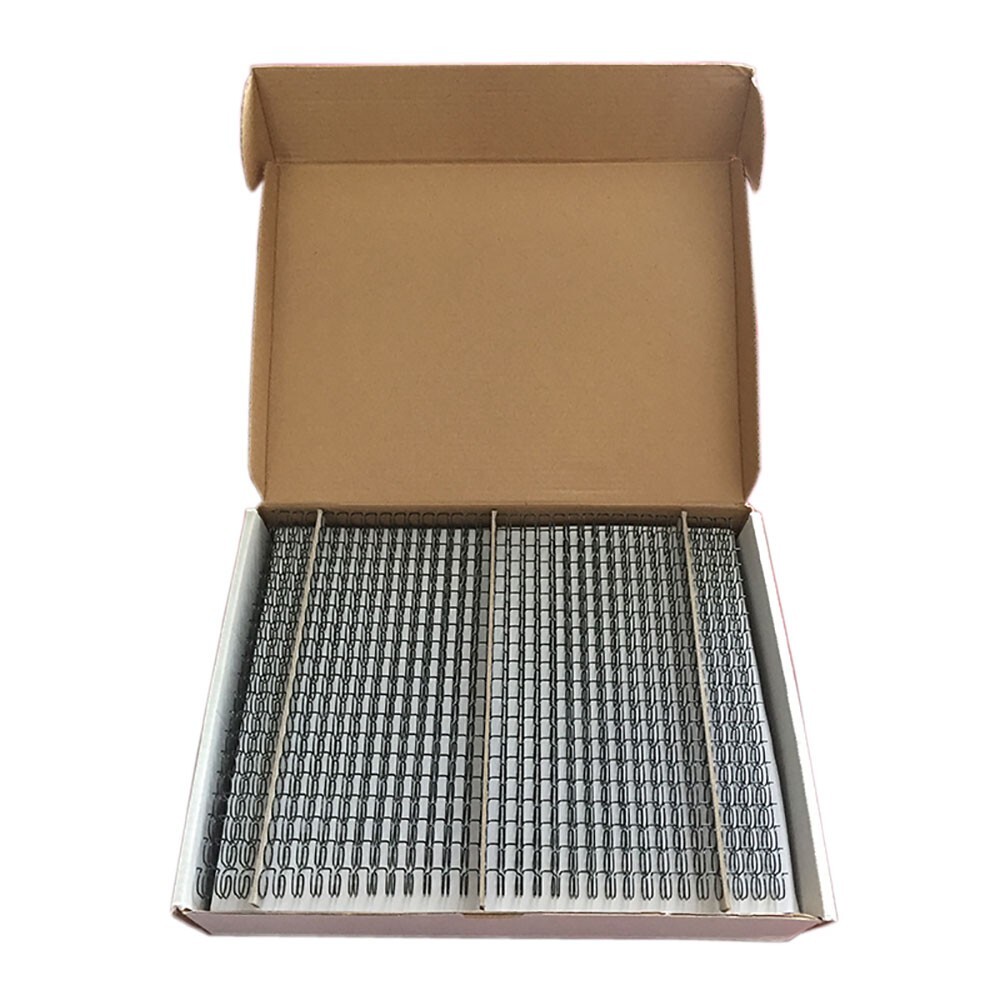 Double Loop Wire Binding Supplies, 2:1 Pitch 3/4" Diameter Silver (50 pcs)