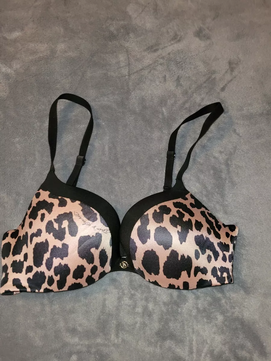 Victoria's Secret Cheetah Print Push Up Bra Size 32B