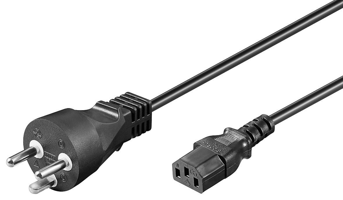 MicroConnect PowerCord DK 1m IEC320  Black