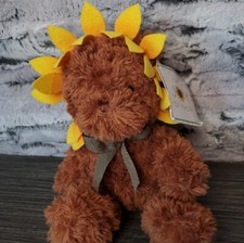 Aurora World Joy of Fresh Sunflower Teddy BEAR Spring 9  Plush Stuffed Animal