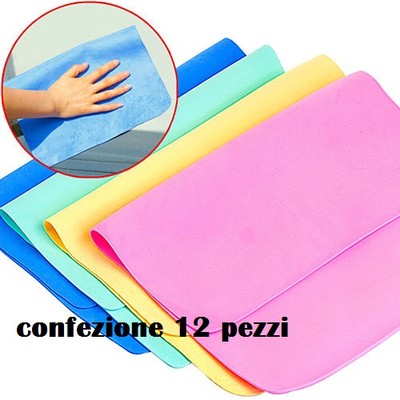 KEYCLEAN - Panno In PVA MULTIUSO - 30 X 40 Cm - SET 12 Pezzi