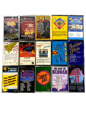 Lot of 15 Various Artist Rock  Roll - Country - Greatest Hits - Cassette Mix