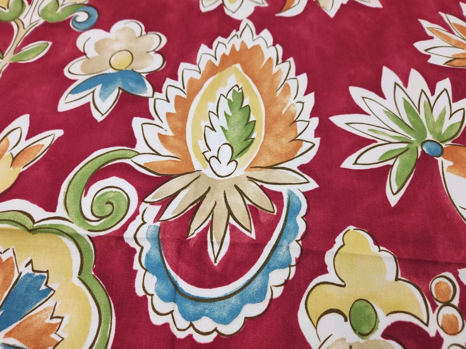 Tropical Floral Pineapple Abstract Flowers Home Decor Fabric 6+ yds Braemore - Image 3 of 4