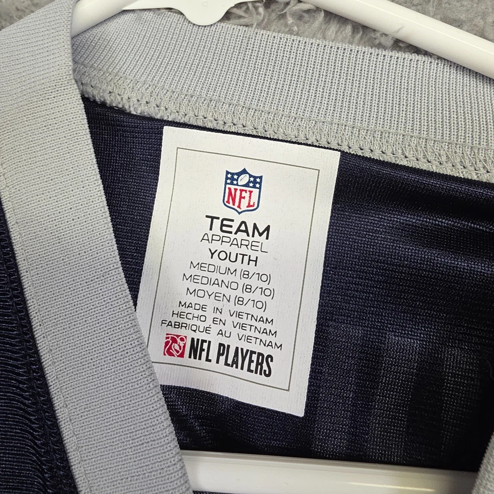 Camiseta Seattle Seahawks Juvenil M Azul #3 Russell Wilson NFL Fútbol Malla NUEVA Foto 4 de 4