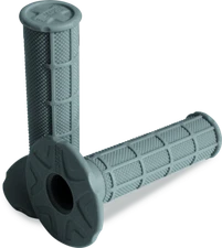ProTaper Soft Compound Single Density 1/2-Waffle Dirt Bike Grips Light Grey