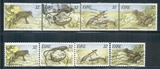 IRELAND 979-82E SG965-72 Used 1995 Retiles &Amphibians set of 4 + Die Cut CV$16