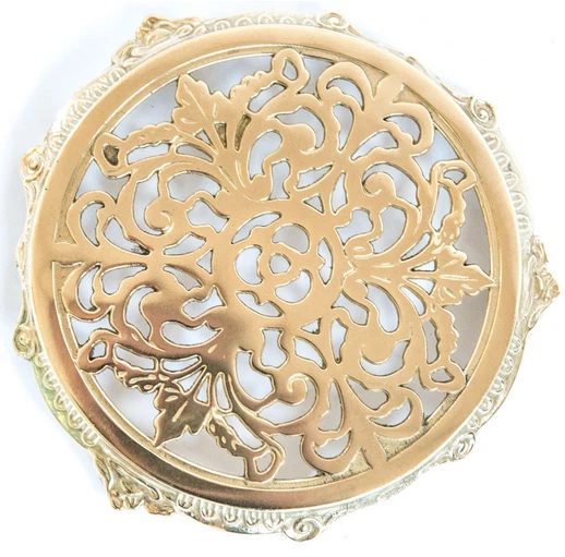 SOTTOPENTOLA in ottone lucido vari modelli - Immagine 2 di 4