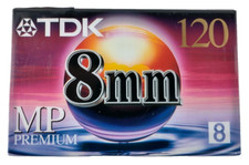 TDK MP Premium 8mm Video Cassette Tape P6-120HS 120 Min Brand New Sealed   