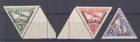 12409 Latvia,MNH air mail set Nr:190A-192A with overprint:"LATVIJAS-AISARGI"and