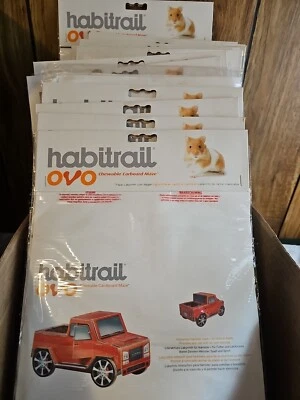 New Habitrail Ovo Chewable Cardboard Maze for Hamsters Pickup truck Toy Activity