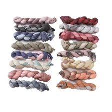 Cotton Blend Gradient Color Scarf Women's Shawls Wrinkled Headscarves Head Wraps