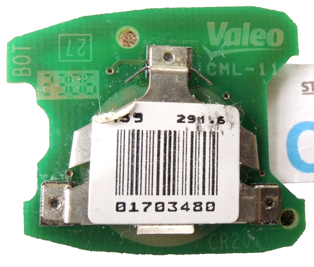 PEUGEOT CITROEN 2 Button Remote Key Fob PCB Board B000787B - B430 