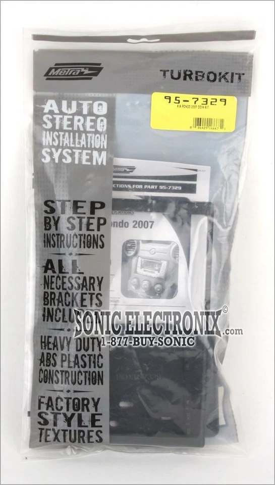 Kit de tablero de instalación doble DIN Metra 95-7329 para vehículos Kia Rondo 2007-up Foto 4 de 4