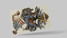 HARLEY DAVIDSON , 2 pc credit card skin & DEBIT CARD,TROLLEY & GYM,stickers