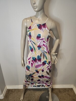 NWT Women's Bold Elements Floral Print Dress Size Medium $54