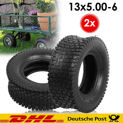 2x Reifenmantel Reifendecke Mantel Reifen Aufsitzmäher Rasentraktor 13x5.00-6